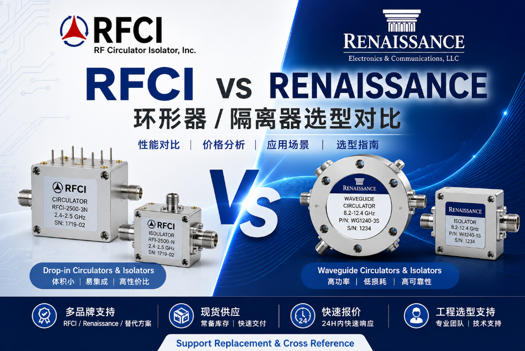 RFCI vs Renaissance環形器/隔離器對比